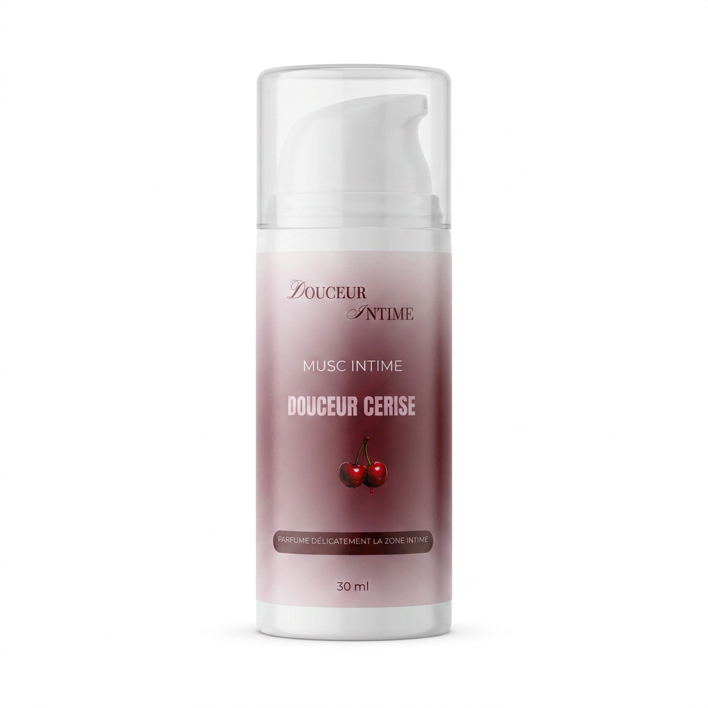 Gel musc intime - Douceur Cerise - Parfum cerise - 30 ml