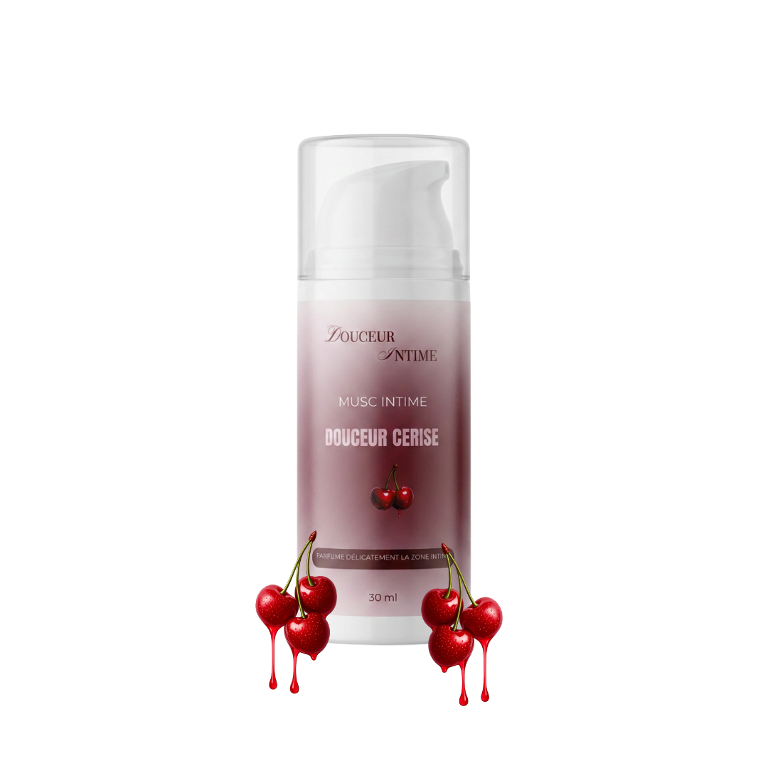 Gel musc intime - Douceur Cerise - Parfum cerise - 30 ml