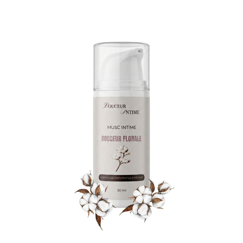 Gel musc intime - Douceur floral - Parfum fleur de coton - 30 ml